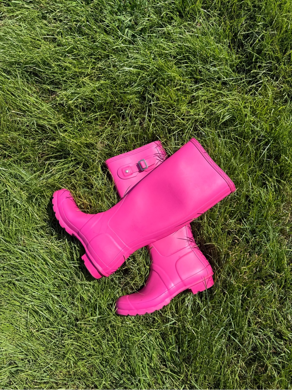 Hunter Barbie Pink Women's Rain Boots size 7